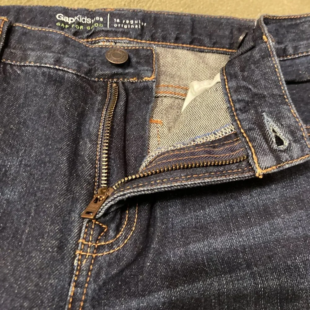 NWOT Boy GAPKids 1969 Original Denim Jeans Size 18R (#4)